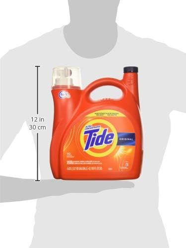 Tide Original 037000777335 High Efficiency Laundry Detergent 150 Oz / 4.43L Mega Value Size -110 Loads (2x Ultra Concentrated) More Power Per Drop
