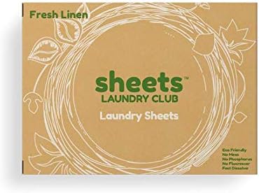 Sheets Laundry Club Bundle - 50 Pack (up to 100 loads) Fresh Linen Detergent Sheets, 40 Pack Lavender Dryer Sheets & 8 Oz. Lavender Scent Booster - New Liquidless Technology