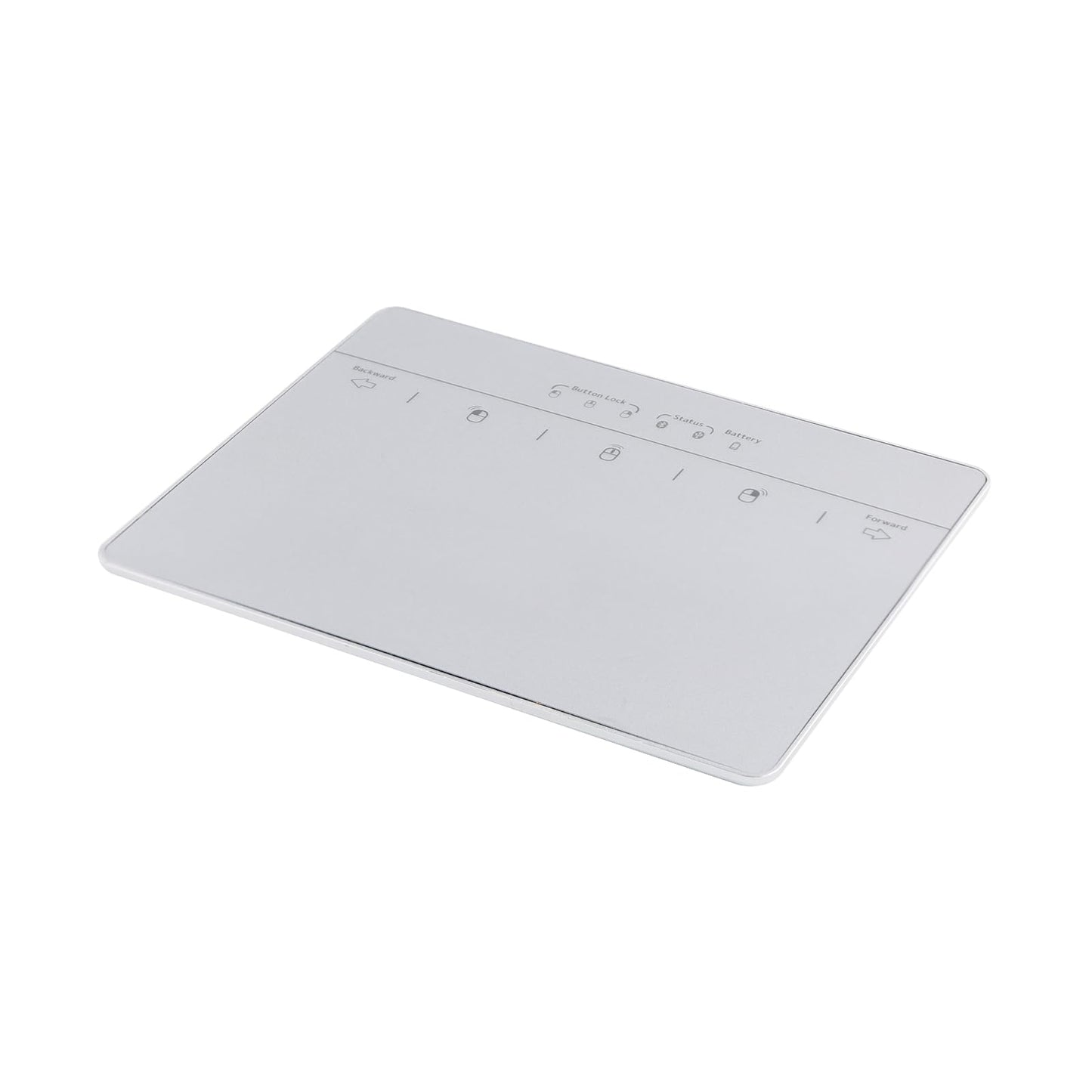 Bluetooth Wired Trackpad for Windows 7/10/11 Wireless Bluetooth Touchpad with Multi-Touch Gestures USB Touch Pad Rechargeable Mouse Pad for PC Computers Laptops & Notebooks Silver White-New