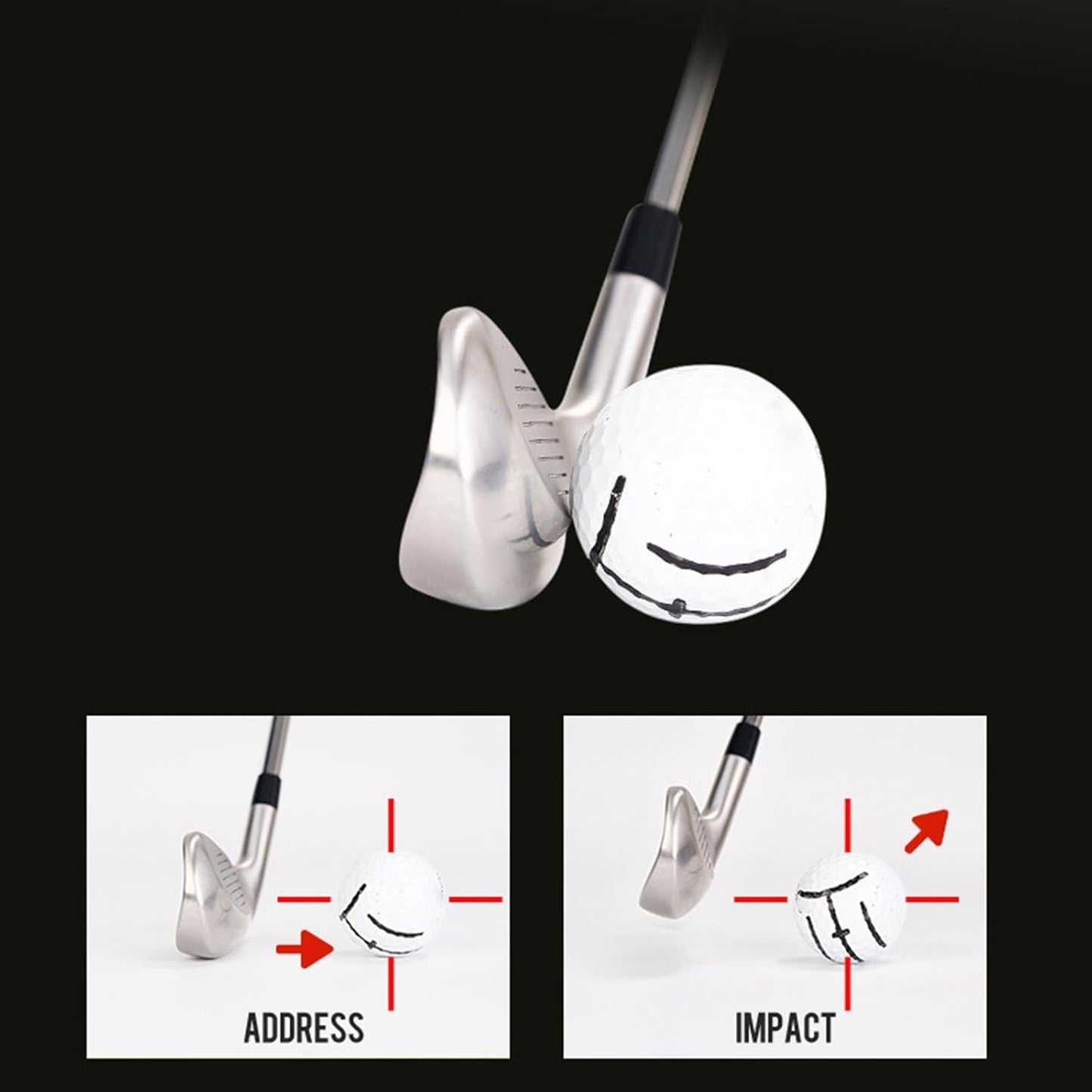 Colaxi Golf Iron Stainless Steel Golf Equipment Training Strength Lightweight Practice Rod 98cm for Beginners Women Men Adult