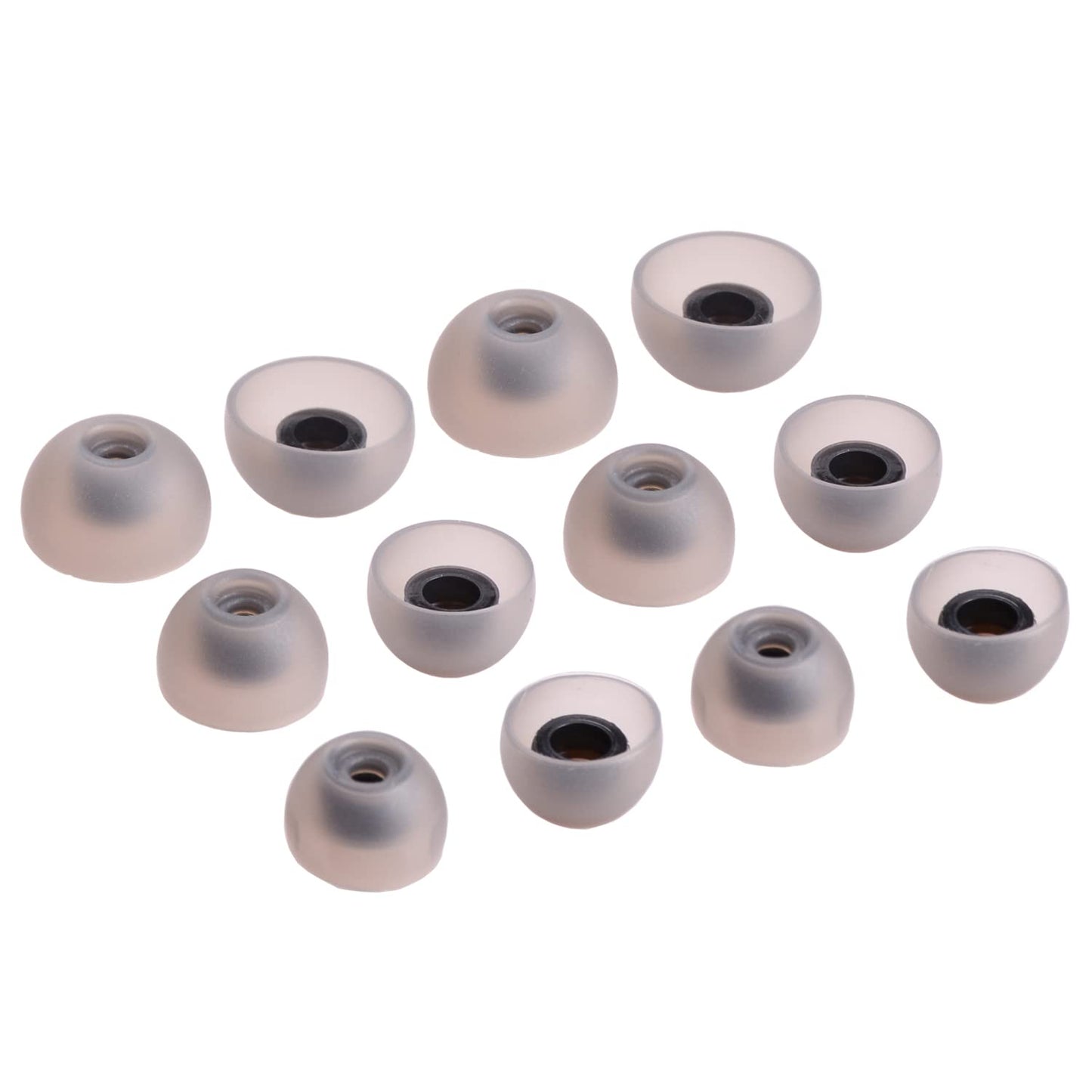 6 Pairs Replacement Earbuds Tips Silicone Eartips Set for Samsung Galaxy Buds 2 Headphones Wireless?Fit in Case Ear Tips (Black)-New