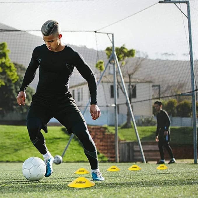 POWER GUIDANCE Agility Ladder (20 Feet) with Cones for Speed Agility Training & Quick Footwork Exercise - Soccer & Football Training Equipment for Adults, Youth & Kids