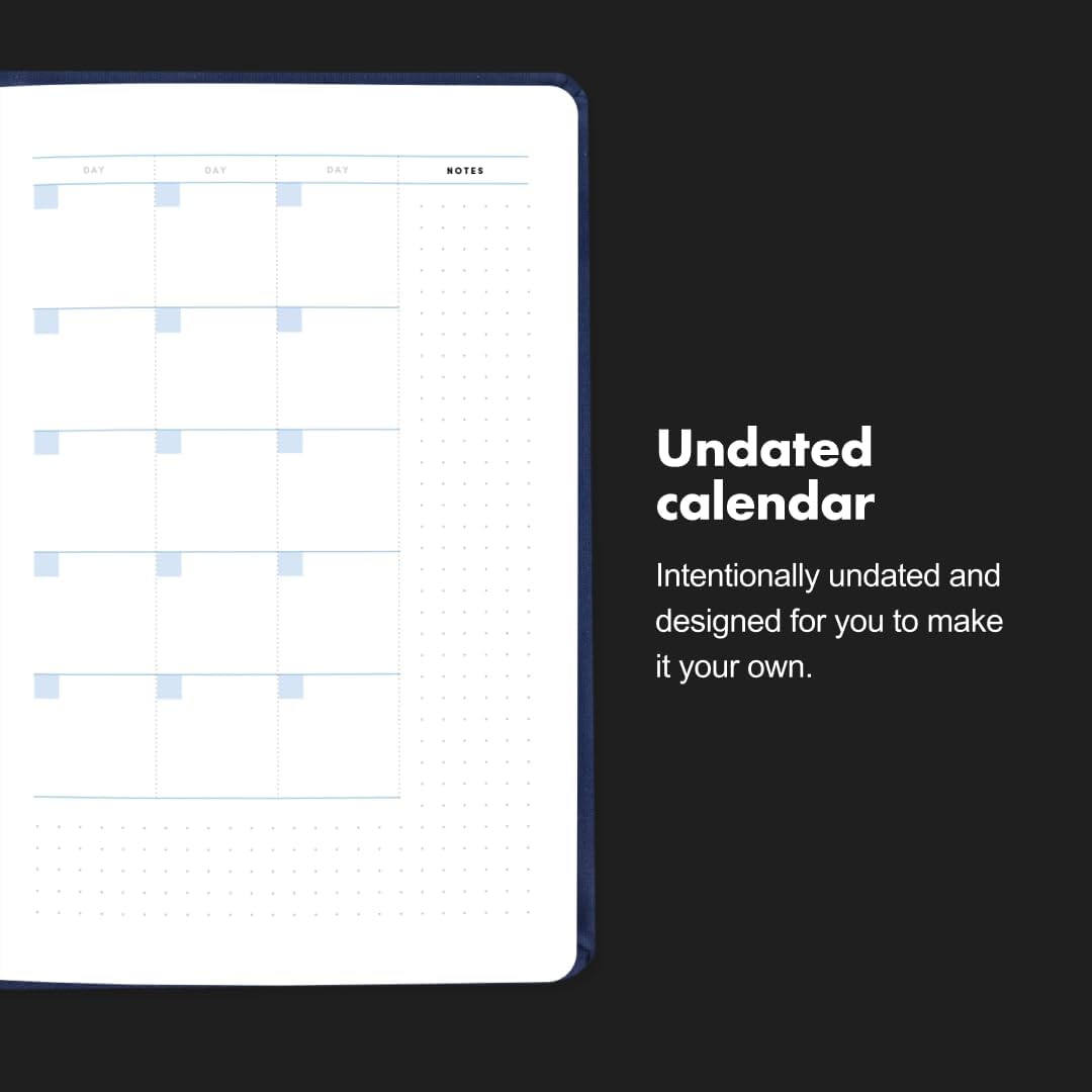 BestSelf 13-Week Productivity Journal with Prompts, Undated Planner and Guided Journal for Women and Men, Canary