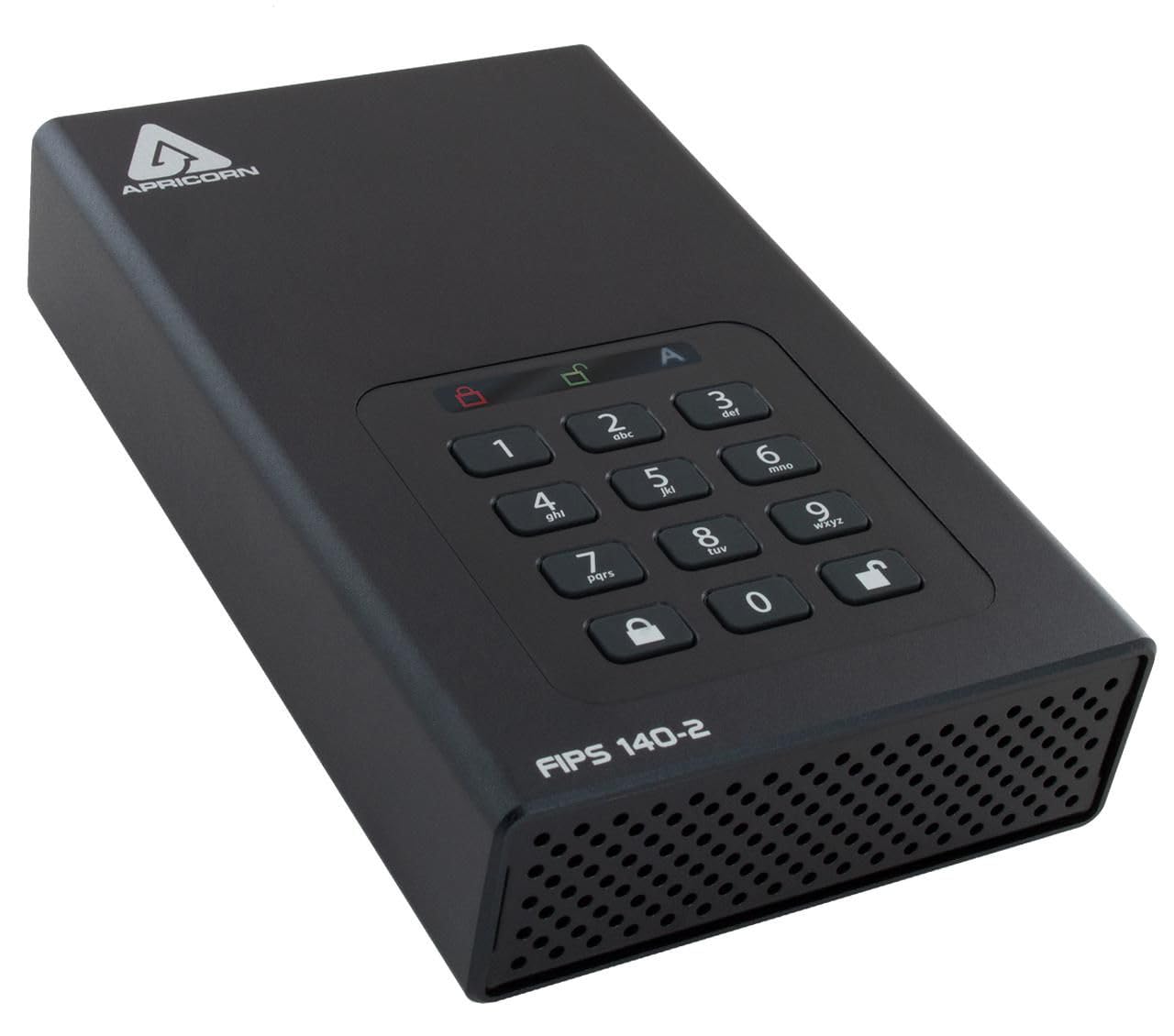 Apricorn 10Tb Aegis Padlock Dt 256-Bit Encrypted Usb 3.0 Hard Drive (Adt-3Pl256-10Tb)