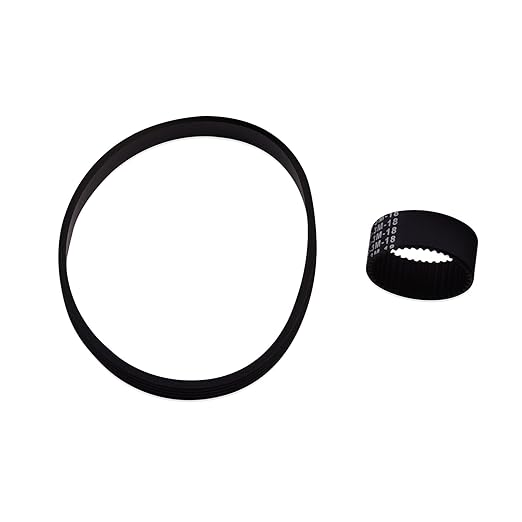 Replacement Black Drive Belt Sets Compatible with Earthwise SN70016 Electric Corded Snow Shovel,SN74014 Cordless Snow Blower(Includes Large Auger Belt and Small Motor Toothed Drive Belt)