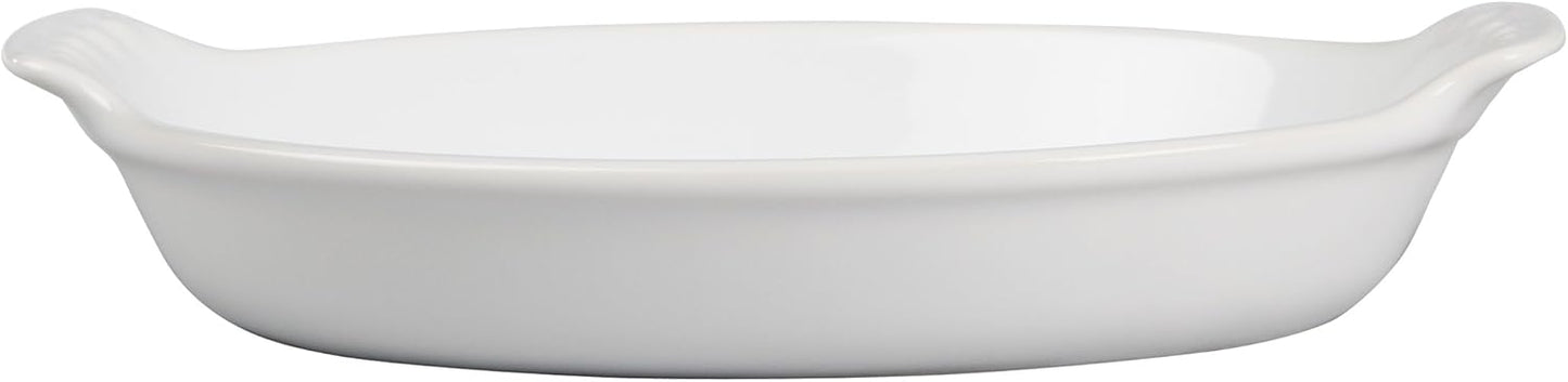 Heritage Oval Au Gratin Dish - White