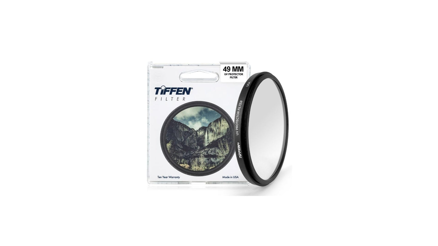 Tiffen 49UVP Slim 49mm UV Protection Filter for Camera Lens Clear Optical Glass Impact Resistant-New