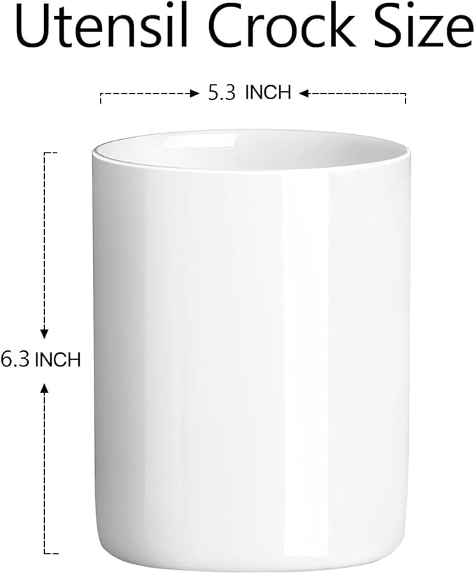 Large kitchen Utensil Holder for Restaurant Wedding,Storage for Table Spoons 6.3”H x 5.3”W