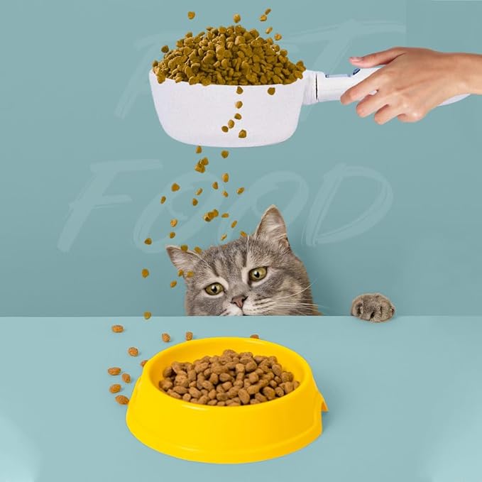 Digital Measuring Spoon, 2025 Food Measuring Scoop Scale 800g / 0.1g High Precision with LCD Screen,Household Weighing Scoop for Kitchen and Dog Cat Food (1)