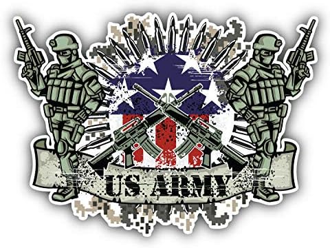 USA Army Military Label Art Decor Sticker for Scrapbooking, Calendars, Arts, Kids DIY Crafts, Album, Bullet Journals 50 Pack
