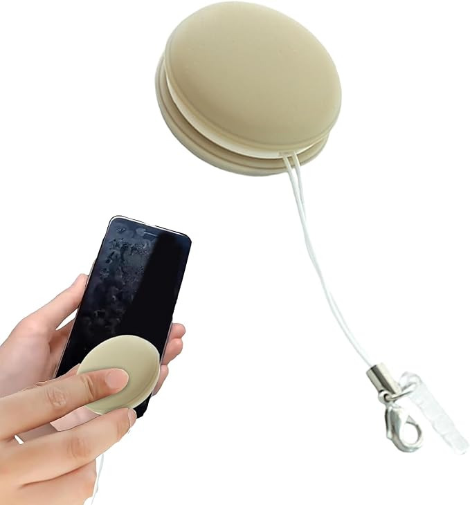 Cell Phone Cleaner and Glass Cleaning Pendant, Portable Phone Wipe Ball for Electronic Screens, Car Window, Computer, Laptop, Keyboard, Camera, Outdoor Use