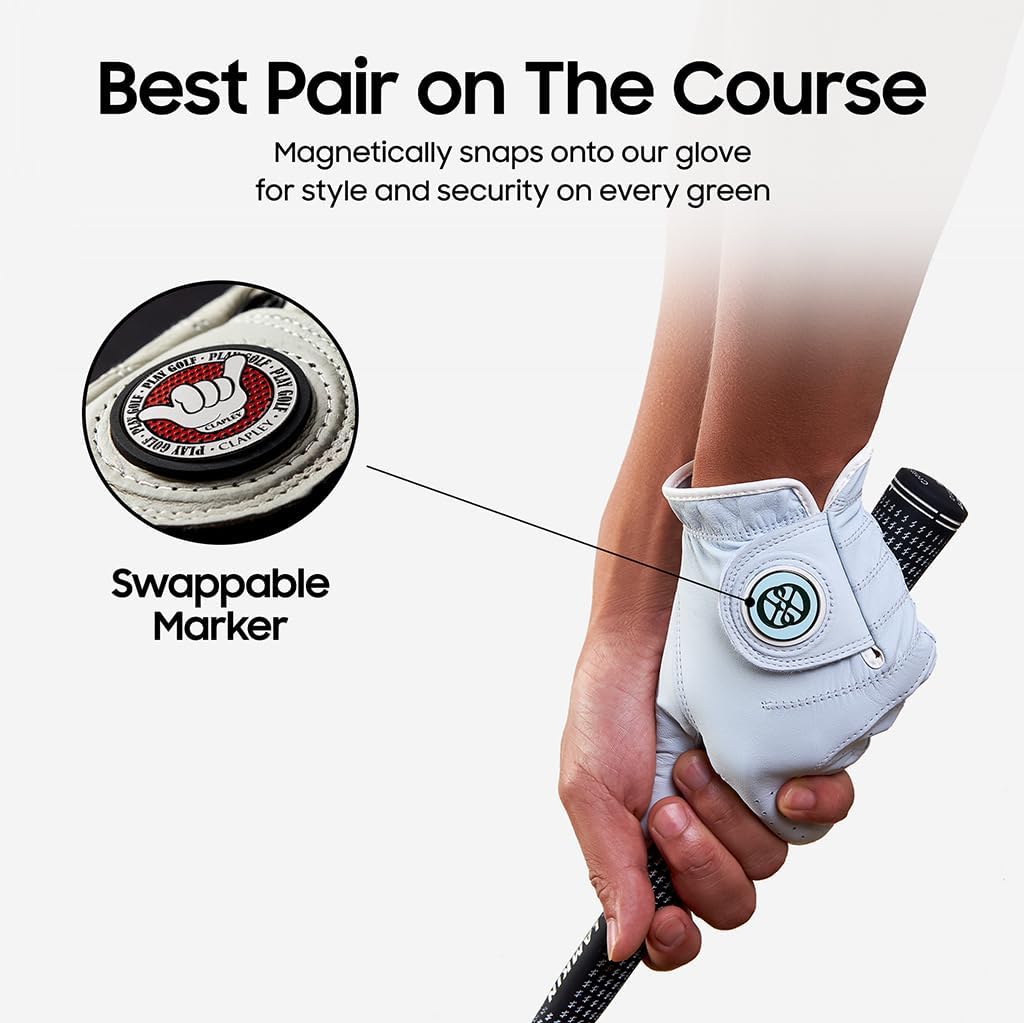 Ball Markers, 0.9 Inch, Made from Stainless Steel and Oven-Cured Enamel; an Essential Accessory for Golfers, Eye-catching and Easy to Spot On The Green, Pack of 4