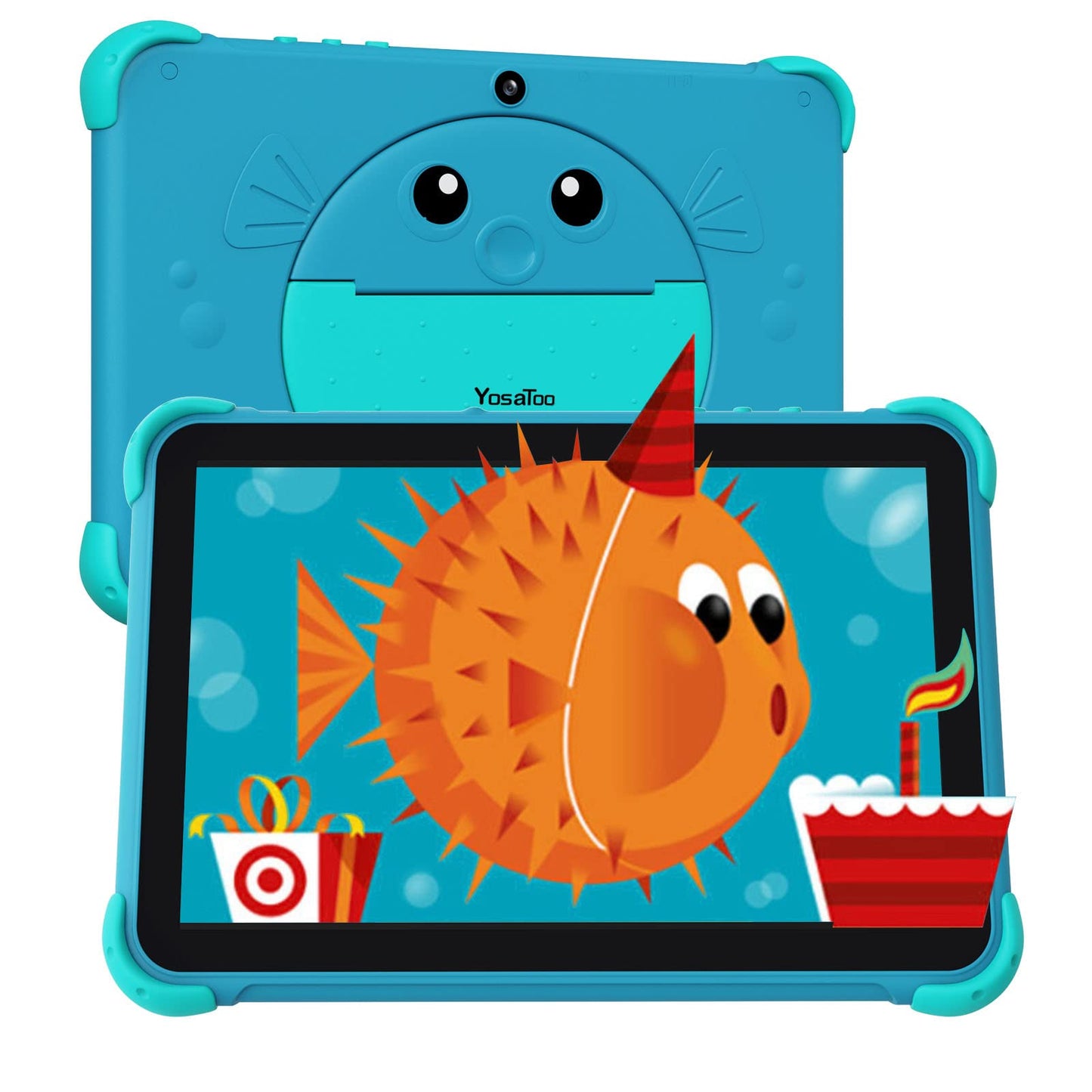 Kids Tablet 10 inch Tablet for Kids 2GB 32GB Toddler Tablet with Case WiFi IPS Screen Dual Camera Kids Android Learning Tablets Lots Educational Contents Tablet for Kids Toddlers 3-7 8-12 Boys Girls-New
