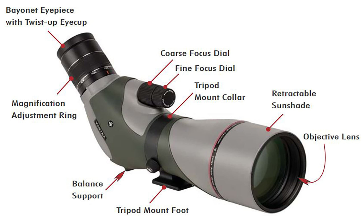 Vortex Optics Razor Hd Spotting Scope 16-48X65 Angled