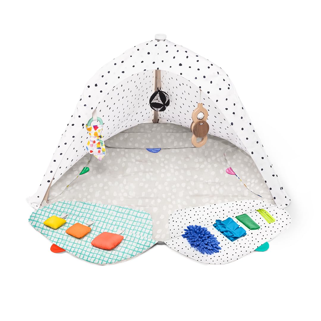 Lovevery, The Play Gym with Sensory Strands, Tummy Time Play Mat with Developmental Zones & Detachable Sensory Toys, Parent-Approved Baby Essential