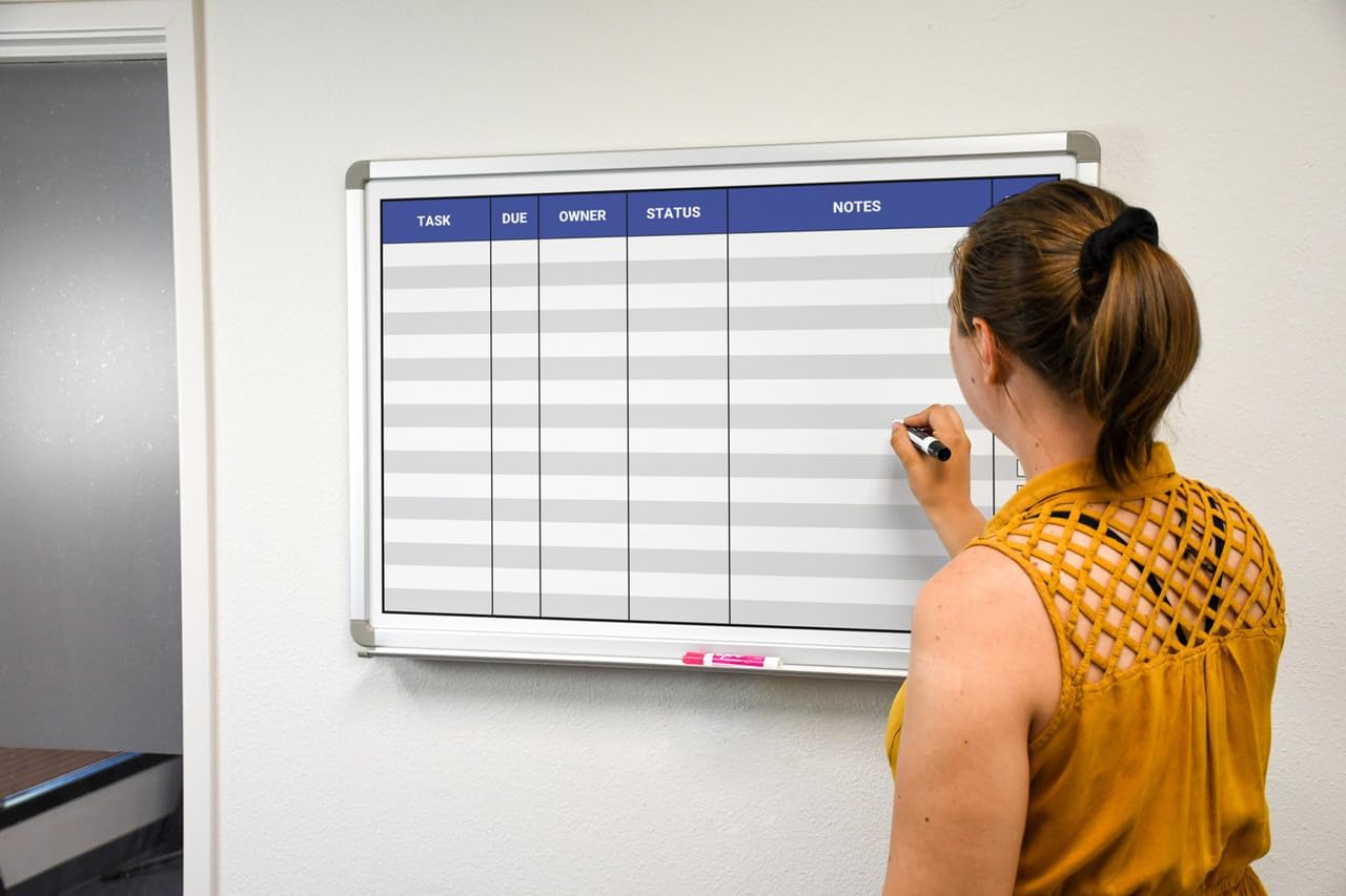 Task List Whiteboard 48" x 36"