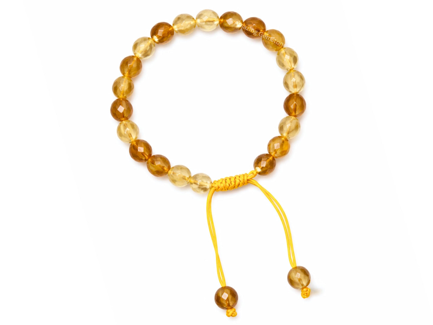 Amazing Gemstone Citrine Bracelet for Women - Chakra Mens Bracelet Protection Crystals and Healing Stones - Blessing Spiritual Meditation Gift Christmas Stocking Stuffers