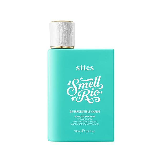 Sttes Perfume 03# (Original 309) Perfume for Women β Long-Lasting Hair Coconut, Vanilla & Toasted Praline Notes β Sweet Scentual Fragrance Eau de Parfum 100ml (3.4 fl oz) β Irresistible Charm