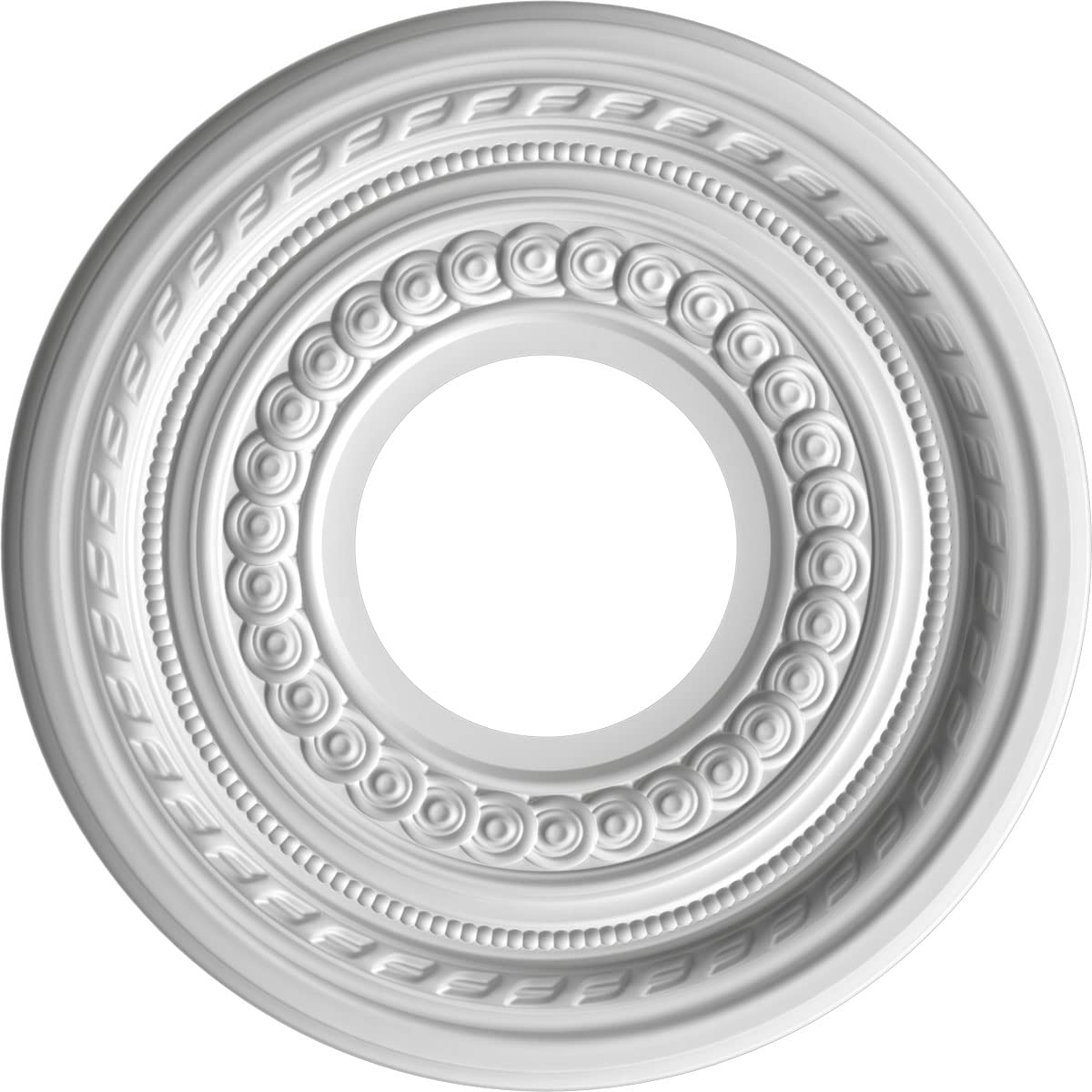 Ekena Millwork 10Od X 3 1/2Id X 3/4P Cole Thermoformed Pvc Ceiling Medallion (Fits Canopies Up To 4 1/4), Aged Copper