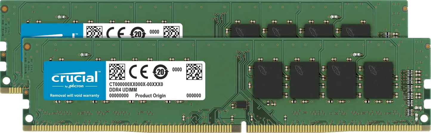 Crucial 32GB Kit (16GBx2) 288-pin DIMM DDR4 PC4-19200 -New