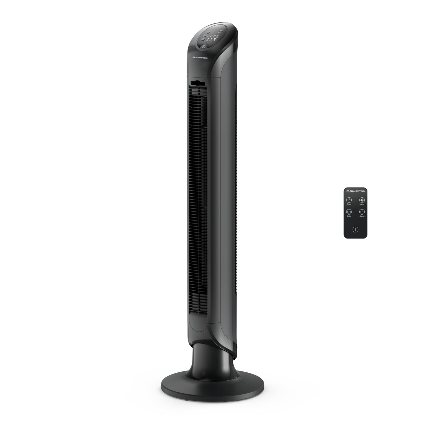 Rowenta, Tower Fan, Fresh 180 Oscillating Fan, Quiet Floor Fan for Bedroom, 3 Speeds, Powerful Cooling 40 Inch Standing Fan, Bla
