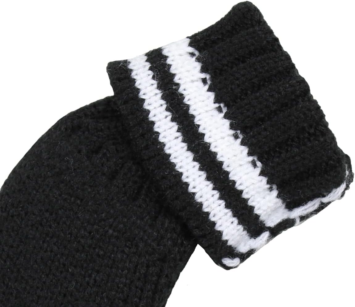 Scott Edward 1/7/10 Pcs Knitted Golf Club Head Covers for Irons Wedge Cuteness and Basically Socks Shape Washable Golf Club Head Protector on Classic Stripes Style,Double Sided Customization