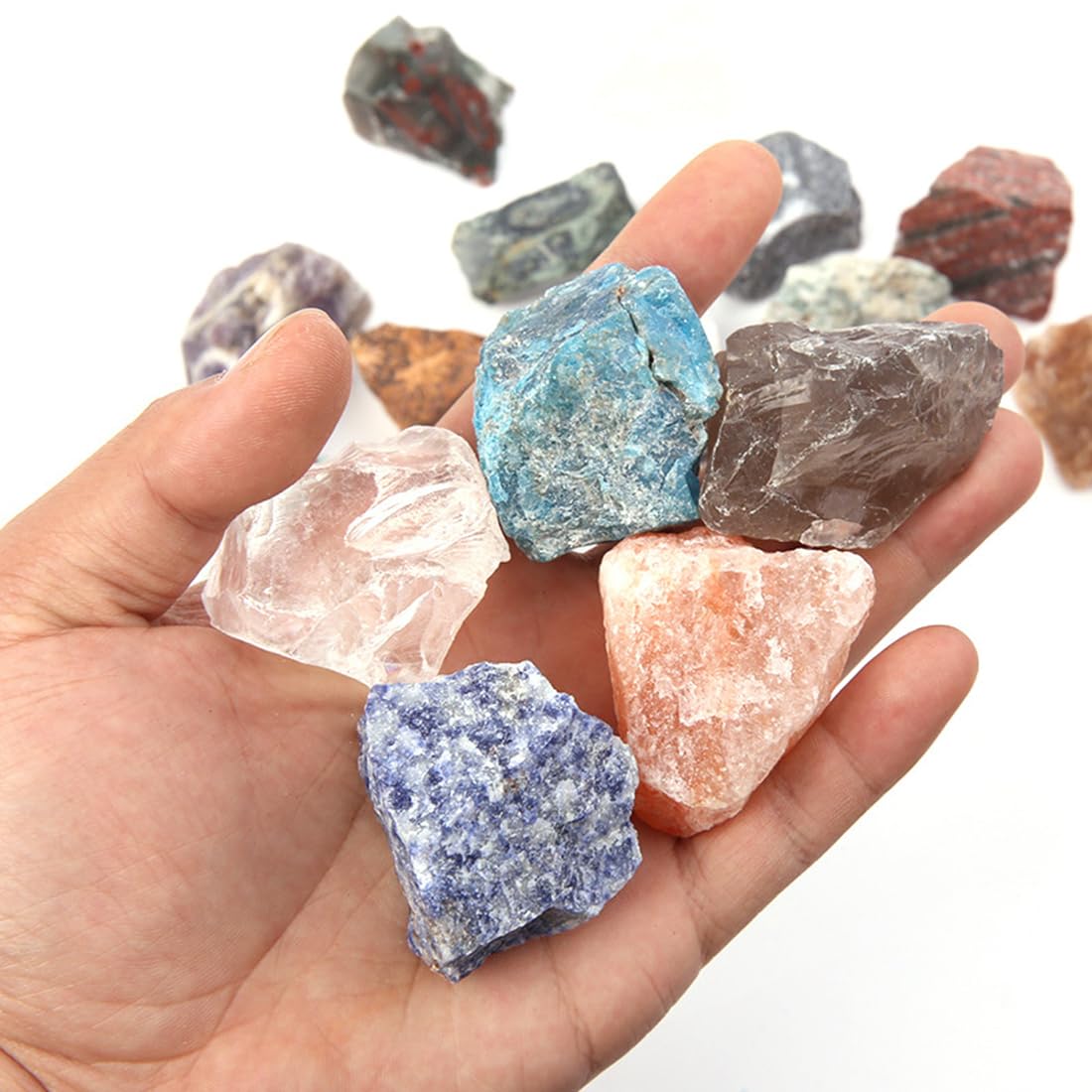 Mookaite Raw Crystals, Large 1.25-2.0" Healing Crystals Natural Rough Stones Crystal for Tumbling, Cabbing, Fountain Rocks, Decoration, Polishing, Wire Wrapping, Wicca & Reiki