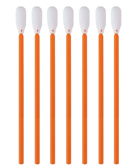Wellgler's 6.42'' Gun Cleaning Swabs, Long swabs,Microfiber Foam swabs(200pcs)