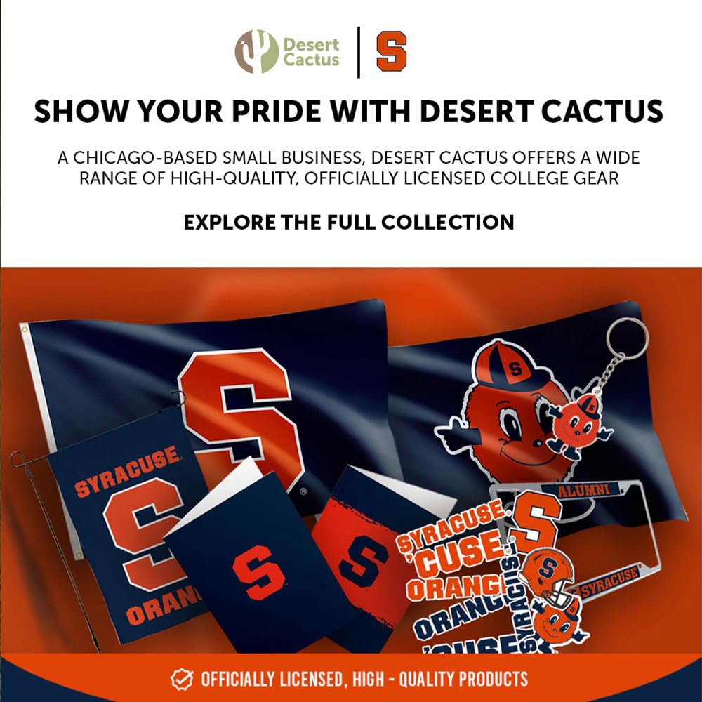 Desert Cactus Syracuse University Cupcake Topper and Cake Toppers Set - Syracuse Orange 25 Pcs Food Party Supplies, Tablecloth Decorations, Graduation and Game Day