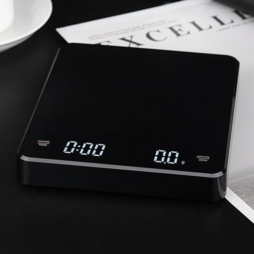 Digital Kitchen Scales - Chargeable LED Display Food Scale, Digital Kitchen Food Weight Scale for Baking, Coffee and Cooking with Ounces, Milliliter and Grams, Maximum Weight 6.6lb