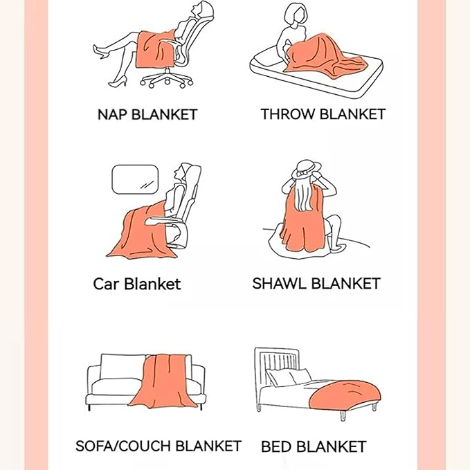 UKELER Plush Furry Throw Blanket Large Super Soft Fluffy Blankets Throws for Bed, Couch, Sofa, Office, Camping Plush Shaggy Faux Fur Blanket 60''x80'' Brown