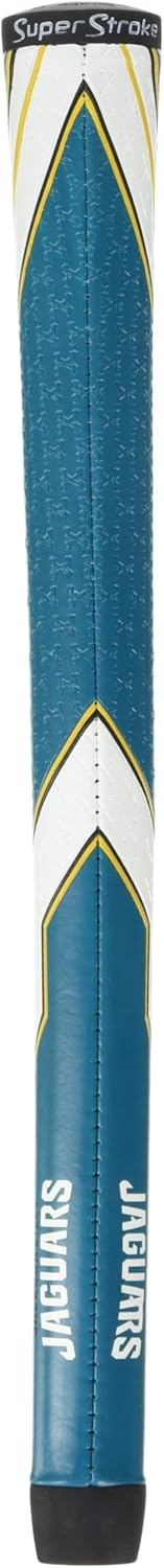 SuperStroke NFL Golf Club Grip, Standard Size, Black, Rubber, Textured