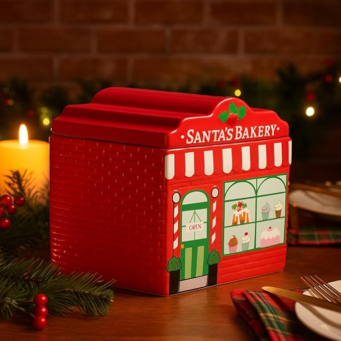 10 Strawberry Street Santa Café Canister