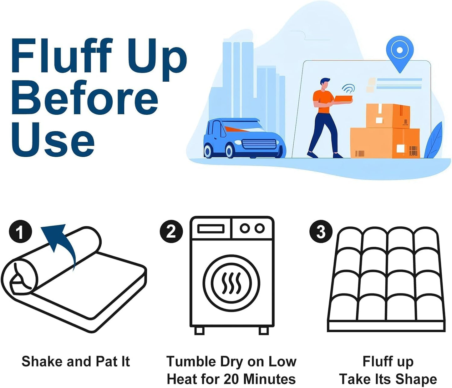 COONP Full Mattress Topper, Extra Thick Pillowtop, Cooling Plush Mattress Pad Cover Bed Topper Protector with 8-21 Inch Deep Pocket (Grey, Full)