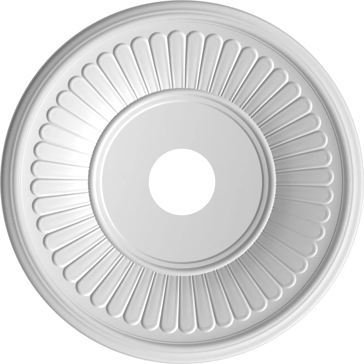 19Od X 3 1/2Id X 1P Berkshire Thermoformed Pvc Ceiling Medallion (Fits Canopies Up To 8 3/8), Textured Metallic Galaxy