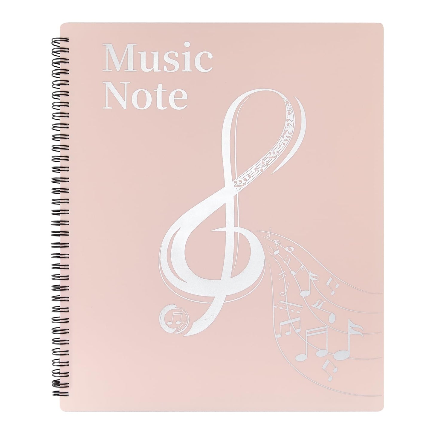 MUDOR Sheet Music Folder for Sheet Music Page 8.5X 11 Inches, Sheet Music Holder Allow Annotations, Eliminate Glare, 60 Pages Sp