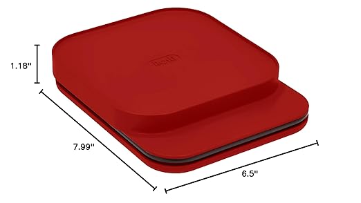 Rosti Mensura Kitchen Scale Accurate Measurements Made Effortless - Experience Precision Cooking with Battery - Powered Convenience - Requires 3 AAA Batteries for Reliable Performance (Red)