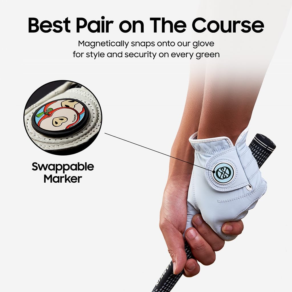 Ball Markers, 0.9 Inch, Made from Stainless Steel and Oven-Cured Enamel; an Essential Accessory for Golfers, Eye-catching and Easy to Spot On The Green, Pack of 4