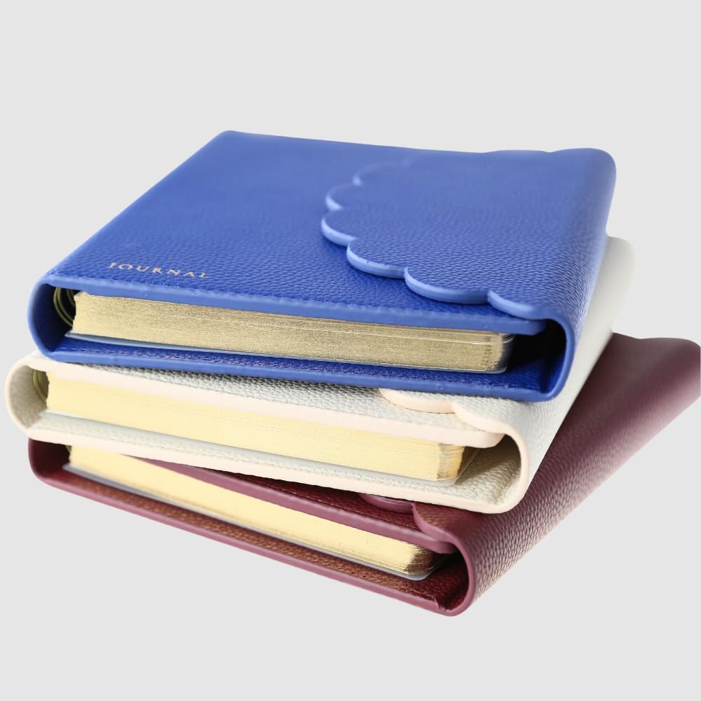 Graphique Vegan Leather Wrap Journal Luxe Collection, Hardcover Diary Notebook for Writing, 160 Lined Pages, 7” x 8.75”, Plum Red