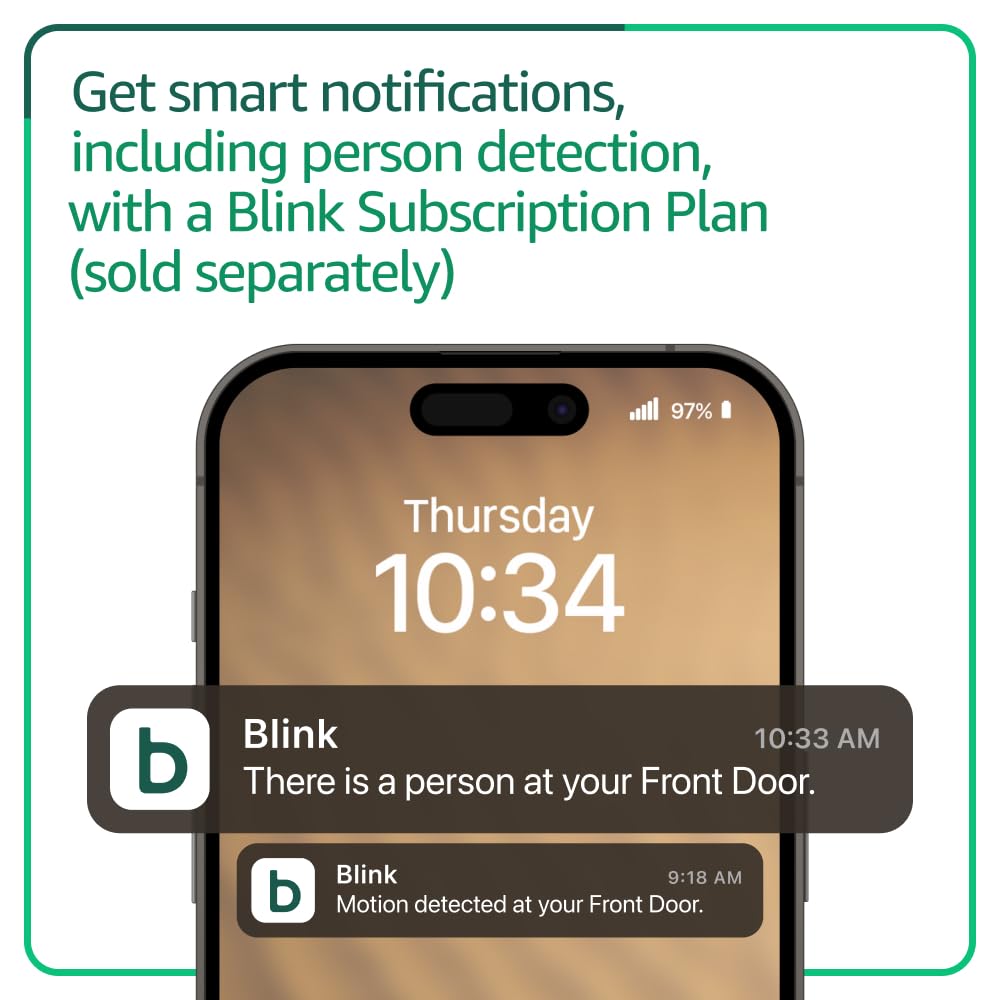 Blink Video Doorbell (Newest Model) - Head-To-Toe Hd View, Two-Year Battery Life, And Simple Setup. Required Sync Module Not Inc