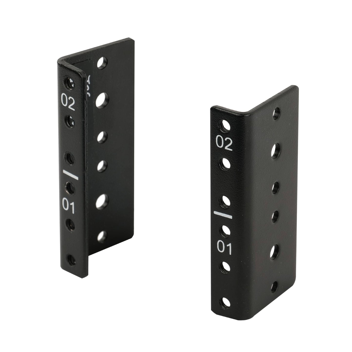 Tecmojo 2U Vertical Rack Rail Pair Kit DIY Rack Rails Kit, 12-24 Screws Included to Mount Equipment 2U-20U