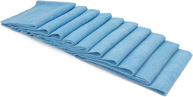 Microfiber Cleaning Cloths, 50 Pack, Multi-Color Blue Yellow Orange Pink, Lint Free Machine Washable, 16 x 16 Inches, Ultra-Absorbent for Home Kitchen Cleaning