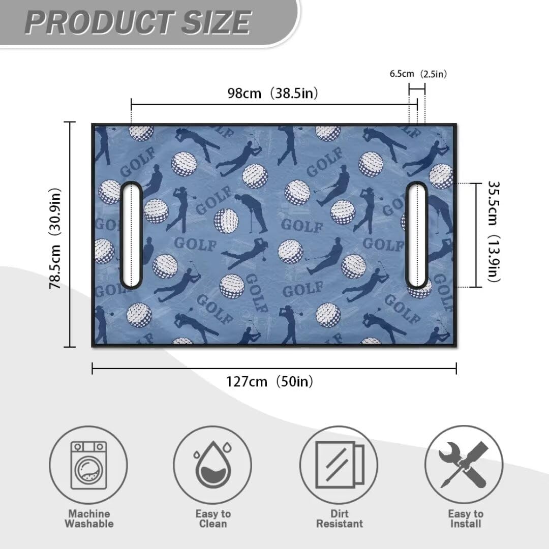 Golf Cart Accessories Anti-hot Golf Cart 50 X 30.9 Inches Seat Cushion Golf Seat Cushion Cover Towel Blanket Fits for Golf Club Cars