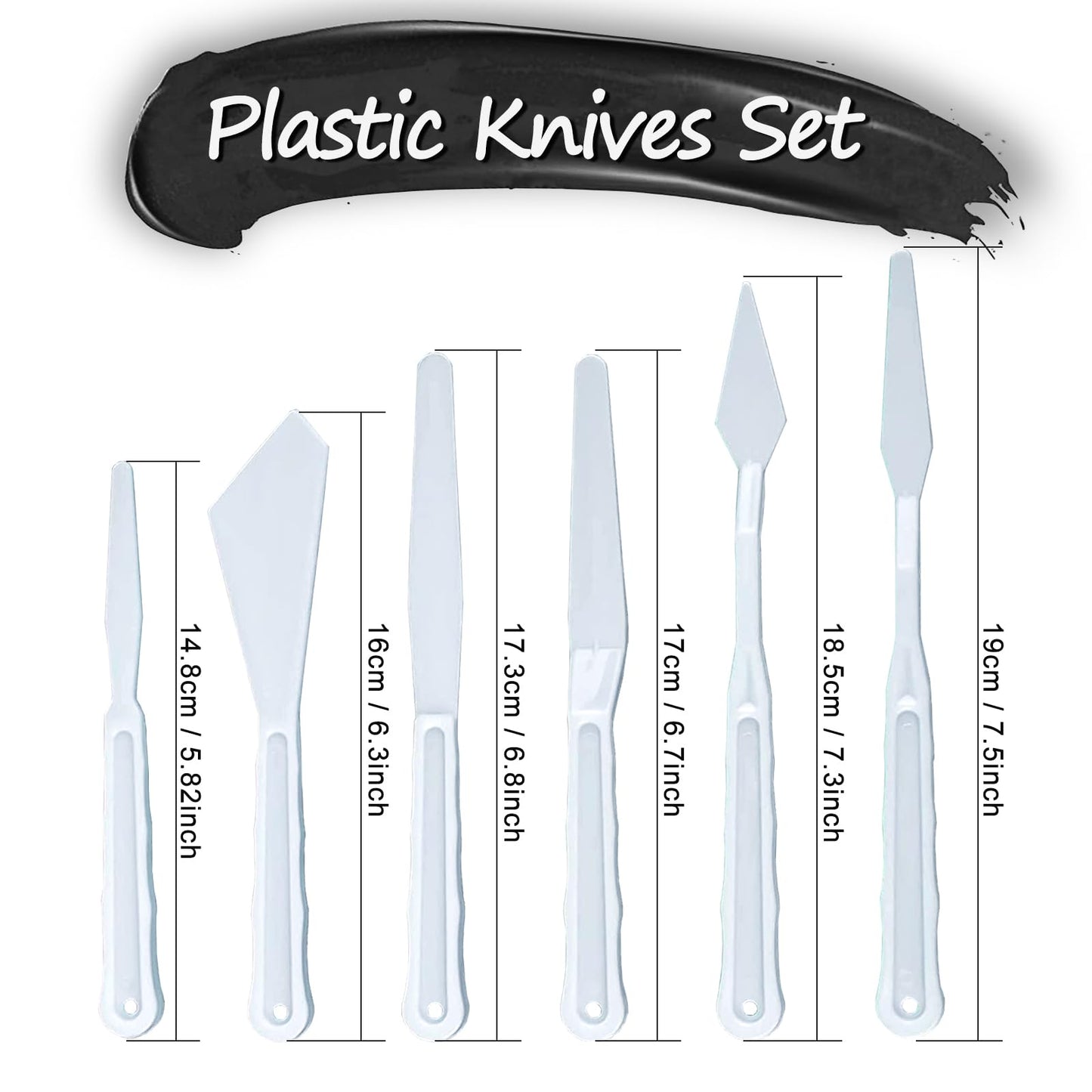 Acrylic Paint Set, Art Painting Supplies Kit with 10 Brushes, 5 Stainless Steel Palette Knife, 6 Plastic Spatula Palette Knives, Paint Palette tray, Acrylic Painting Supplies for Adults and Kids
