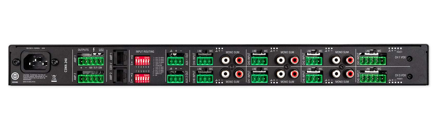 Jbl Professional Csma240 Commercial Series Two-Channel 40-Watt Powered Audio Mixer/Amplifier