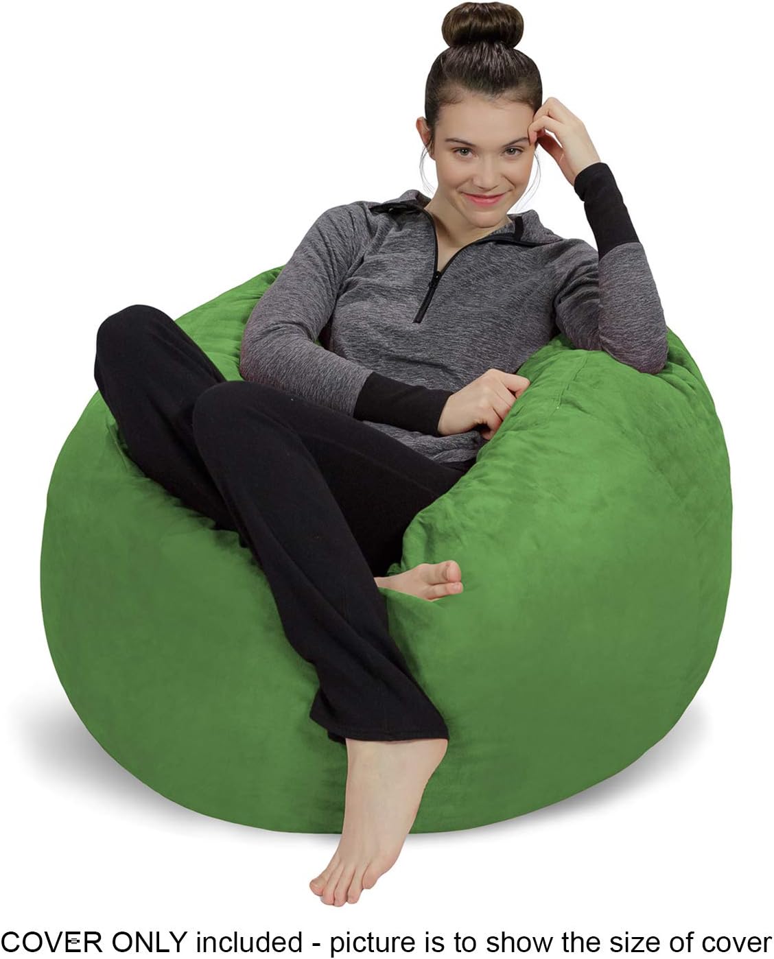 Sofa Sack Bean Bag Chair Cover, 3 Foot, Lime