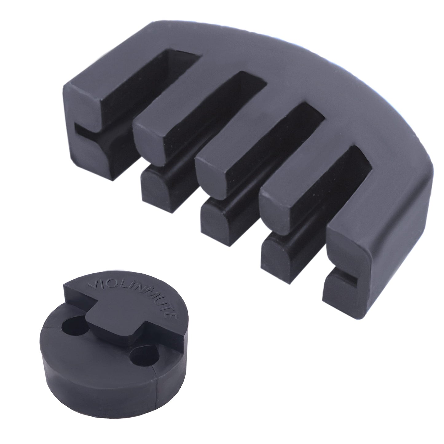 Rubber Violin Practice Mute, Claw Style & Round Tourte Style Mute for Violin, Practice Silencer Viola Violin Mute