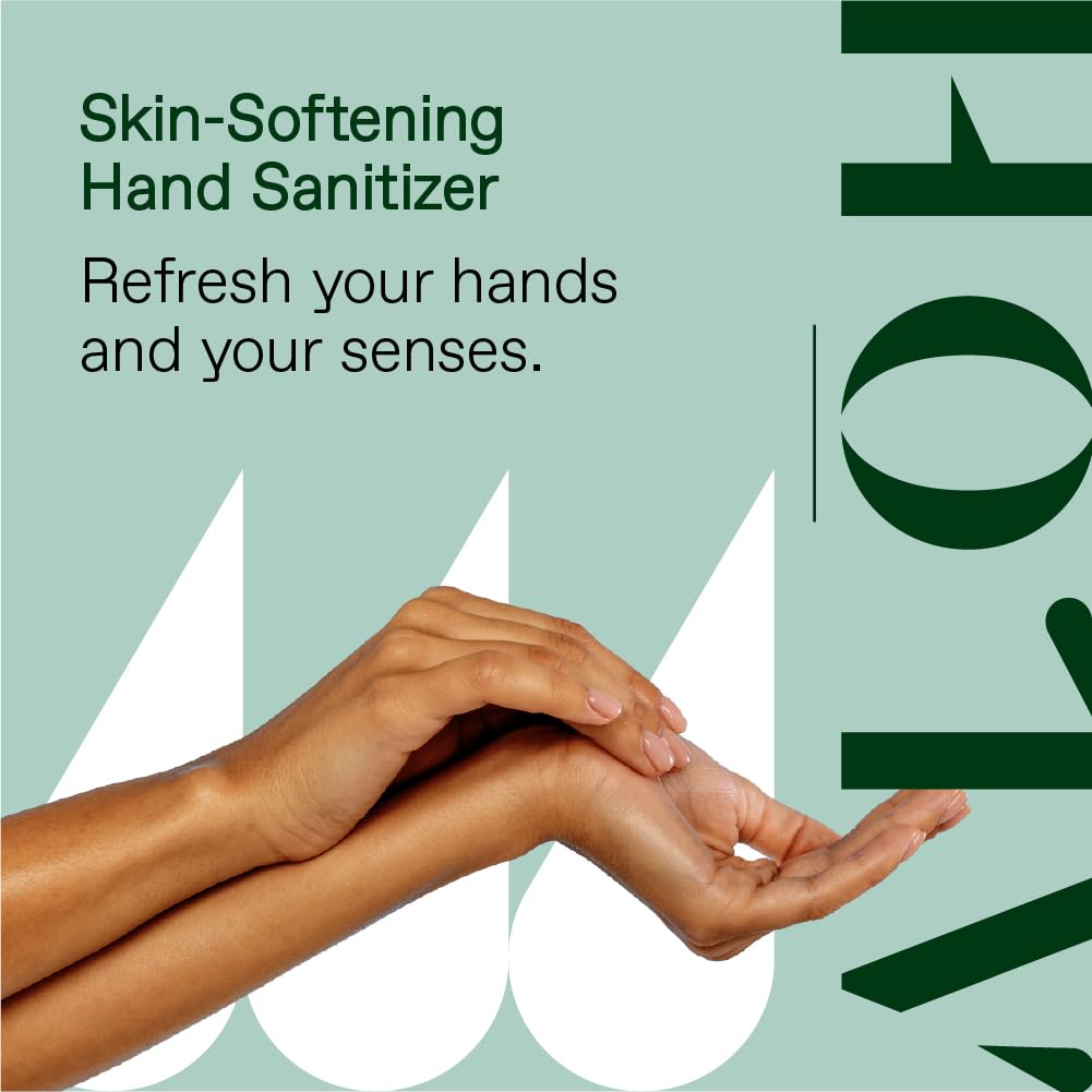ALŌH Sanitizing Hand Mist 3-pack | Peppermint Eucalyptus + Aloe | 70% Alcohol Hydrating Hand Sanitizer Spray with Essential Oil, for Kids & Adults | 2oz Travel Size Bottle (Set of 3)