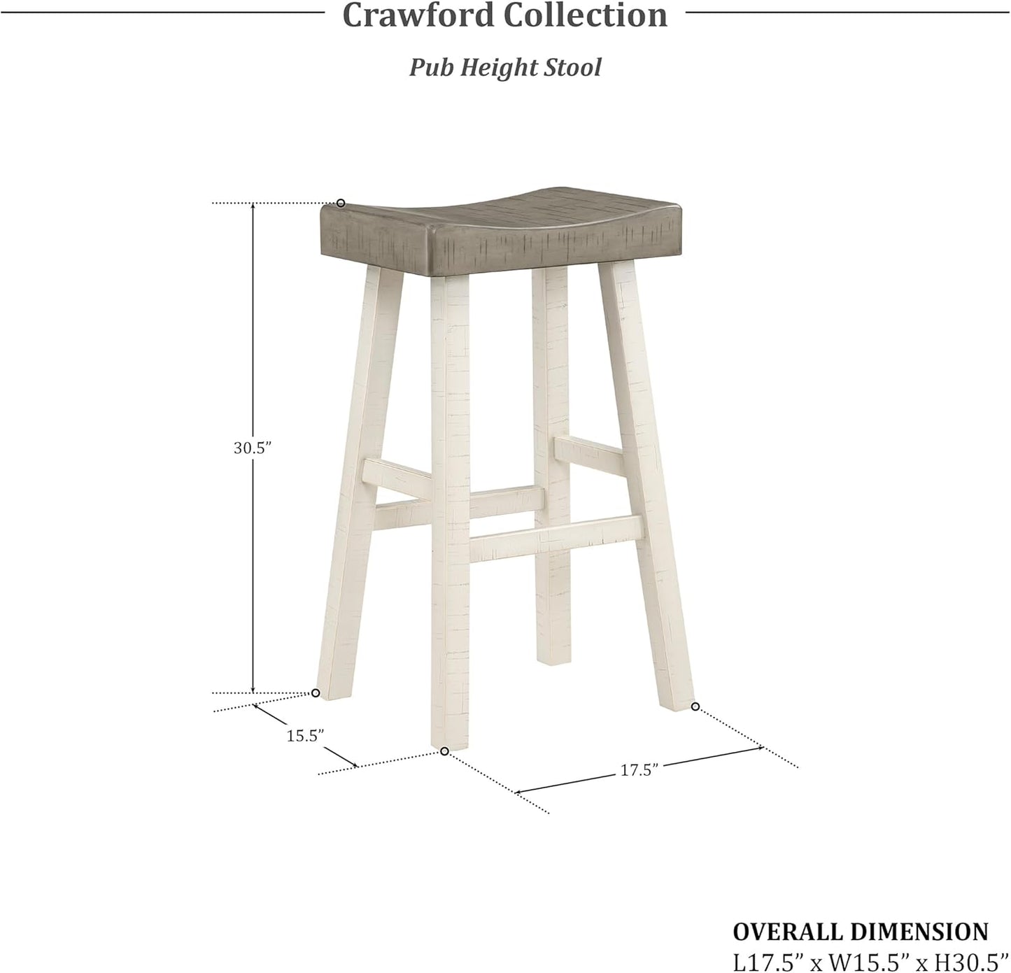 Lexicon Bar Table Set for 3, Small Kitchen Table Set Kitchen Island Table with 3 Saddle Bar Stools, 4 Piece Dining Table Set for Breakfast Nook, Living Room, Apartment, Pub Height, White/Coffee