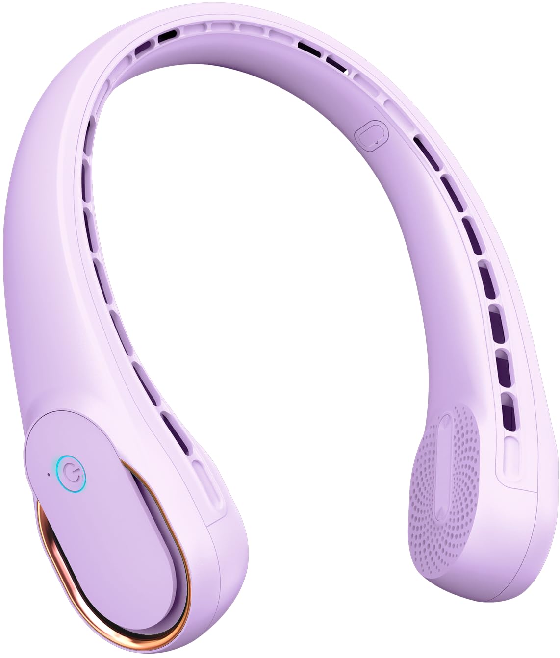 FrSara Neck Fan, Portable Personal Fan Strong Wind, 5200mAh, Air Volume,360?Cooling, No Hair Twisting, Air Volume On 2 Sides, No
